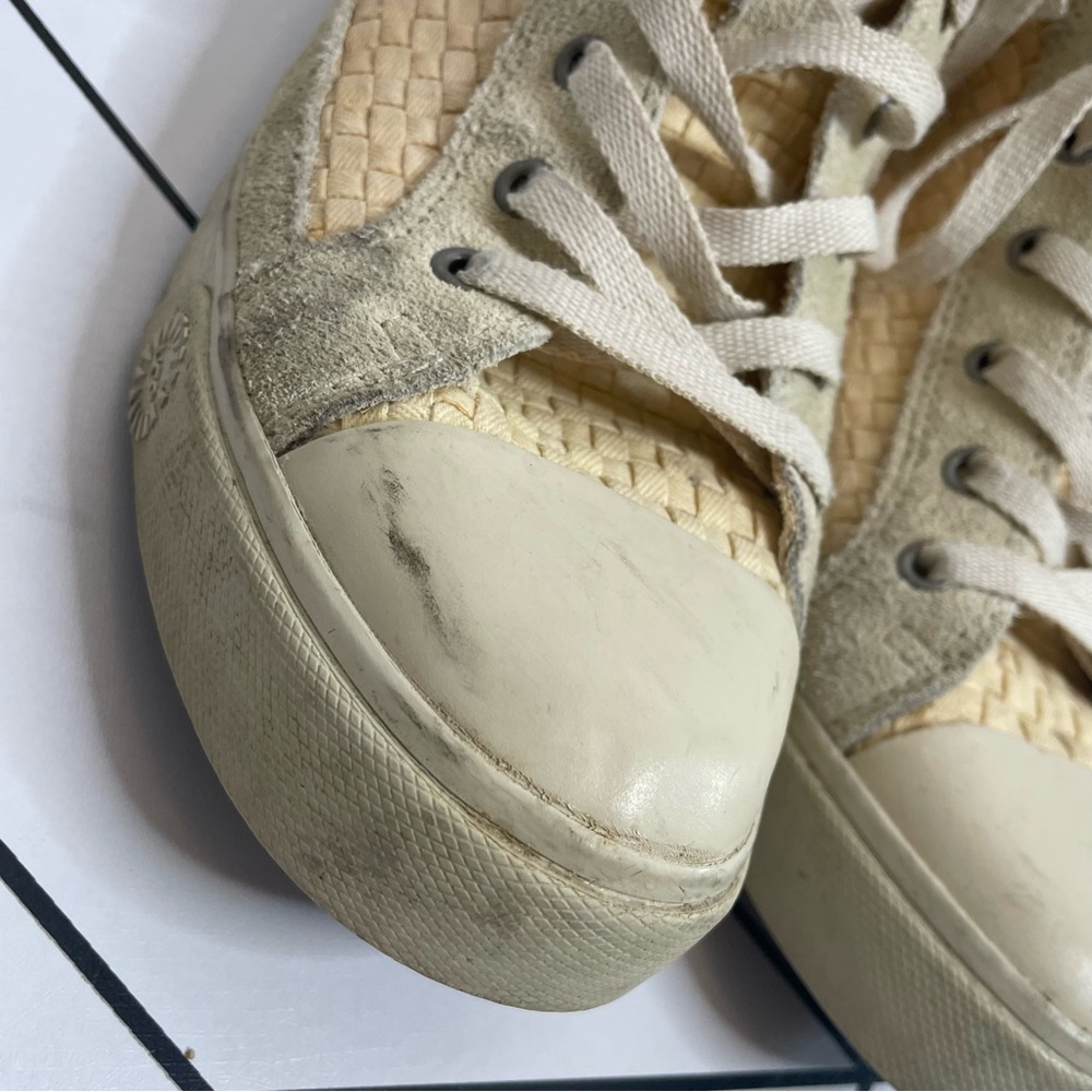 Ugg | Cayha Woven High Top Sherpa Lined Sneakers … - image 5